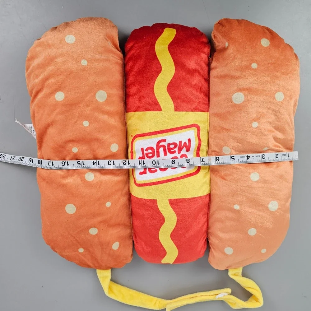 Oscar Mayer Wienermobile Hot Dog Pet Costume Large Plush Food Dog Outfit